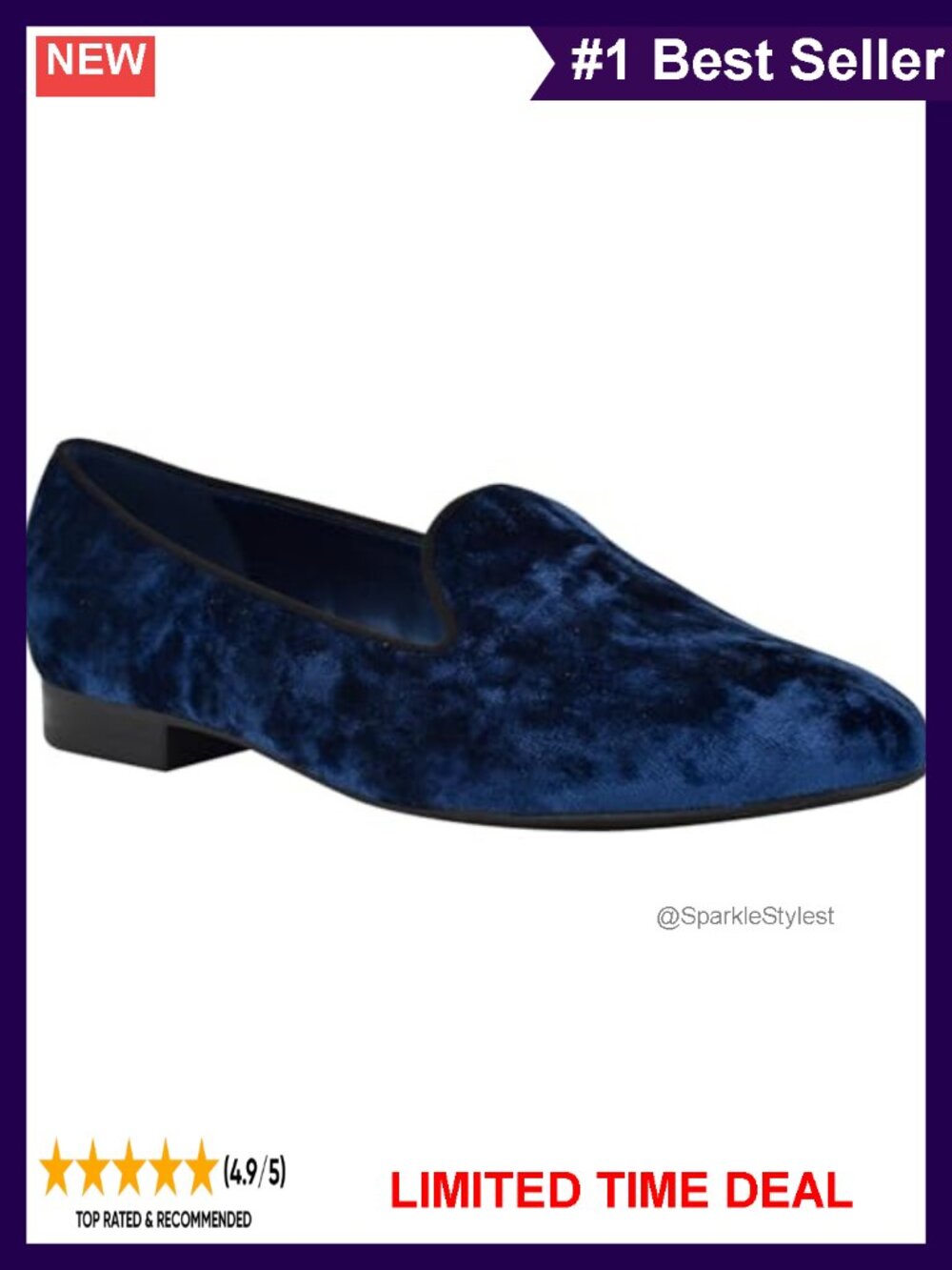 Women's Textile Slip-On Round Toe Casual Loafers Flat Shoes